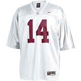 Nike Alabama Crimson Tide #14 White Tackle Twill Football Jersey