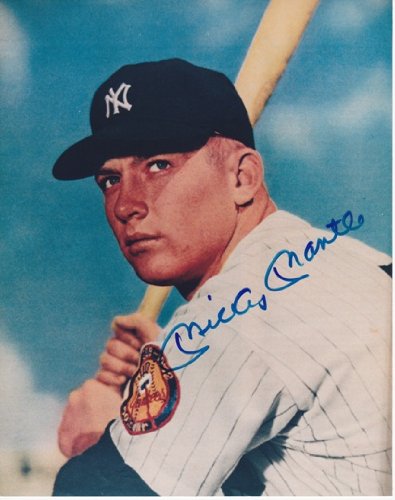Mickey Mantle Autographed New York Yankees 8x10 Photo - PSA/DNA Pre-Certified