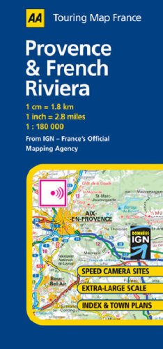 City Travel Guides Discounted  Books : Provence and French Riviera (AA Road Map France)