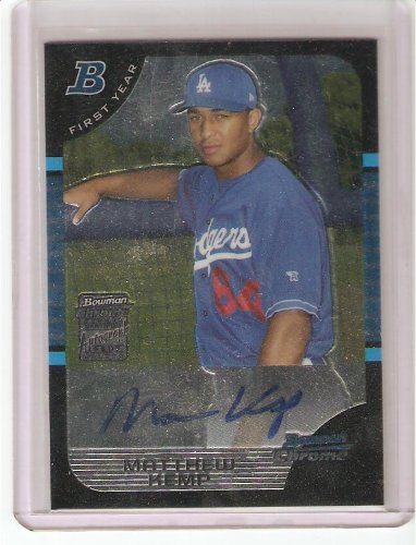 2005 Matthew Kemp Bowman Chrome Autographed (Near Mint - Mint) RC - Rookie Card