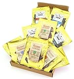 Bricktown Jerky Sampler Gift Basket - Regular Size - 11 - 1.5 oz. Bags of Delicious Jerkey - Beef Jerky, Pork Jerky, Turkey Jerky = Great Gift Idea for any Man!