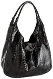 Carlos Falchi Grande Boat Hobo Shiny Anaconda Hobo