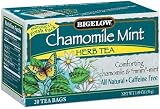 Bigelow Chamomile Mint Herbal Tea, 20-Count Boxes (Pack of 6)