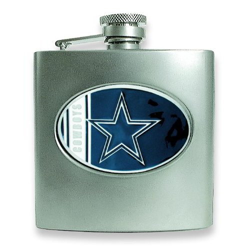 NFL Dallas Cowboys Stainless Steel Hip Flask 6oz