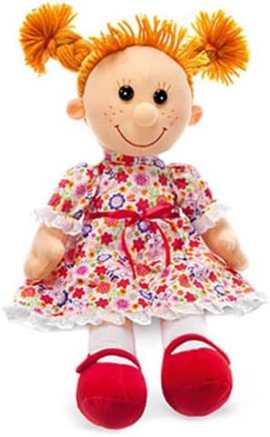 Soft Russian Speaking Doll Maya in a red print dress