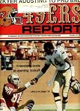 San Francisco 49ers Report October 19 1986 Dwight Clark & Dave Waymer/New Orleans Saints on Cover, Tim McKyer Centerfold Poster, Eric Wright Q&A, Alumnus Profile - Woody Peoples