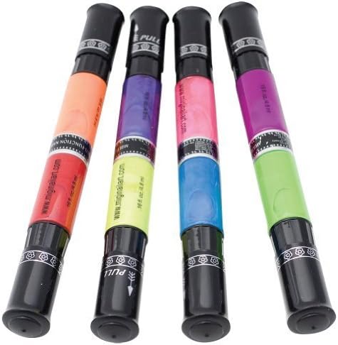 Migi Nail Art Fingernail Polish Kit - 8 Neon Colors (4 Pen-brushes) by Migi Nail Art