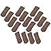 BLUECELL 16pcs Knitting Wool Furniture Socks/Chair Leg Floor Protector (Brown Color)
