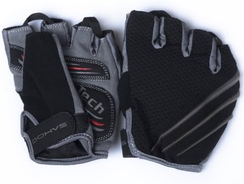 Weanas(TM) SAHOO Men's Evolution Gel Plus Fingerless Extreme Sports Cycling Glove (Large)
