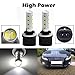 PartsSquare 2pcs 880 892 893 899 Xenon White LED Bulb Fog Light Lamp 2013 NISSAN Titan