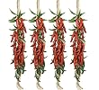 Four 25" Strings of 27 Red and Green Chilli NEW