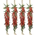 Four 25" Strings of 27 Red and Green NEW