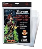 Ultra Pro Resealable Magazine Size Comic Bags (100 Acid Free Bags)