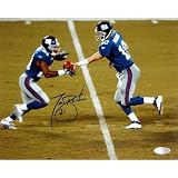 Steiner Sports NFL Tiki Barber/Eli Manning Hand Off Single Autographed 8-by-10-Inch Photograph