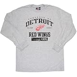 Detroit Red Wings - Red Wings Old Time Hockey Gray Gilbert L/S Tee
