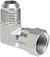 Eaton Weatherhead C5506X10 Carbon Steel SAE 37 Degree (JIC) Flare-Twin Fitting, Swivel, 90 Degree Elbow, 5/8" JIC Male x 5/8" JIC Female
