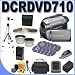 Sony HandyCam Hybrid DCR-DVD710 DVD Camcorder w/ 25x Optical Zoom PLUS Quick Rapid External Charger + Extra Battery, 3pc Filter Kit - 0.45x Wide Angle Lens, 2x Telephoto Lens + MORE! DCRDVD710 BigVALUEInc Accessory Super Saver Bundle - Brand New USA!