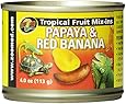 Zoo Med Tropical Fruit Mix-ins Papaya and Red Banana Reptile Food, 4-Ounce
