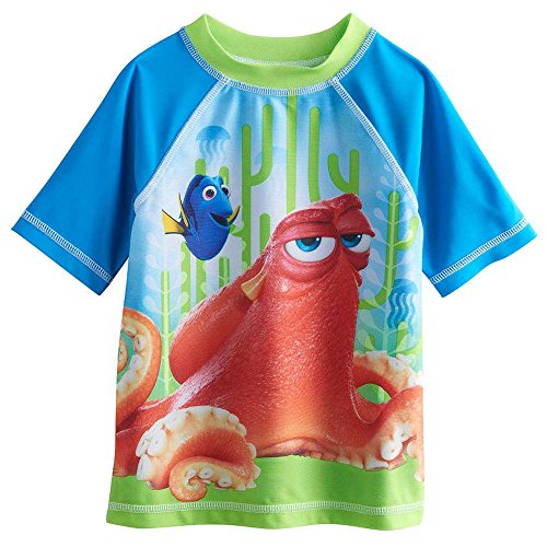 Disney Pixar's Finding Dory Toddler's Boy's Swim Rash Guard with Hank Graphic