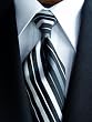 Tuxedo Tie - Bling Satin Pre-Tied Windsor Band Tie