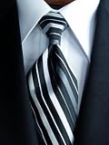 Tuxedo Tie - Bling Satin Pre-Tied Windsor Band Tie
