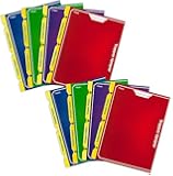 Mead Trapper Keeper 2-Pocket Portfolio, 12 x 9.38 x .12 Inches, Assorted, Pack of 8 (73045)