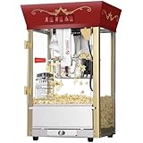 Great Northern Popcorn Red Matinee Movie Theater Style 8 oz. Ounce Antique Popcorn Machine