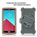 ULAK LG G4 Case, Hybrid Rugged Triple Layer Protection Holster Case for LG G4 (5.5