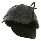 Sherlock Holmes Cap - Black Grey