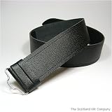 Grained Velcro Leather Kilt Belt