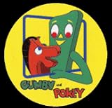 Gumby & Pokey In Frame Button GB935