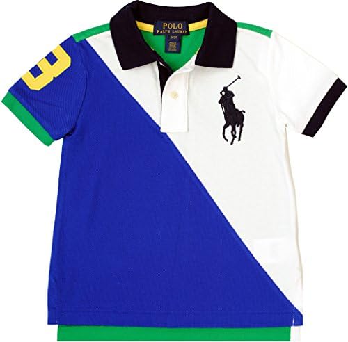 Polo Ralph Lauren Little Boy's Color-Blocked Polo, White, 2/2T
