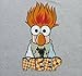 Mighty Fine Beaker Meep T-Shirt Gray