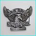 Harley-Davidson Motorcycle Enameled Belt Buckle AT-060BK