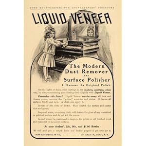 1909 Ad Buffalo Specialty Co Liquid Veneer Polish Child - Original Print Ad