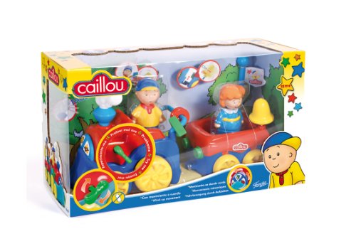 Imagen 2 de Famosa Caillou Tren Aprendizaje - Tren de juguete a cuerda con movimiento y sonido (incluye dos figuras)