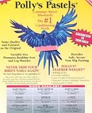 Pollys Pet Products Pastel Bird Perch Size Large 1.5x10in Assorted Colors