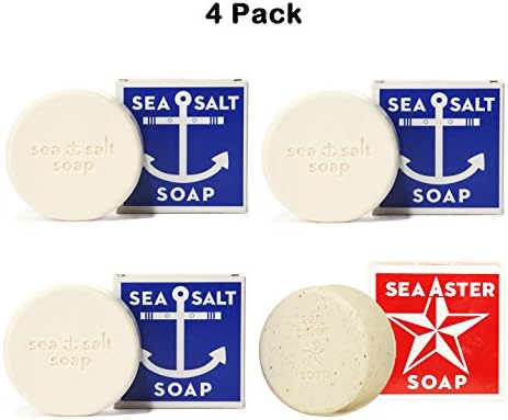 Swedish Dream 3 of Sea Salt+ 1 of Sea Aster Soap Bar Set 4.3oz Natural
