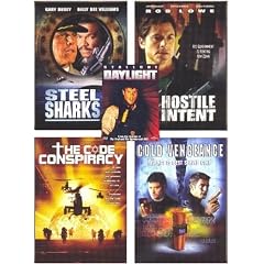 {5 DVD ACTION SET} HOSTILE INTENT (ROB LOWE) / STEEL SHARKS (GARY BUSEY) / COLD VENGEANCE (CHRISTINA COX) / THE CODE CONSPIRACY (JIM FITZPATICK) DAYLIGHT "COLLECTOR'S EDITION" (SYLVESTER STALLONE)