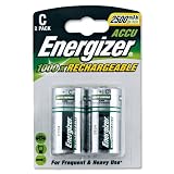 Energizer Battery Rechargeable Advanced Size C 1.2V NiMH 2500mAh HR14 1 Ref 626148 [Pack 2]