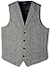 Ruth&Boaz 2Pockets 4Buttons Wool Herringbone/Tweed Tailored Collar Suit Vest
