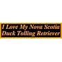I Love My Nova Scotia Duck Tolling Retriever Bumper Sticker