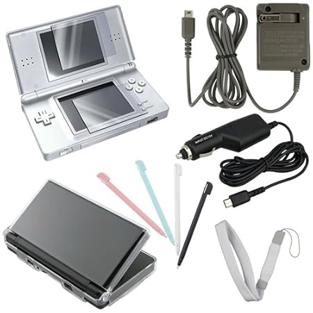 eForCity Hard Case+Guard+Car Charger+Gift for Nintendo DS lite