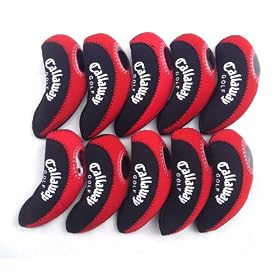 callaway golf head Covers black/red 10 iron covers /set