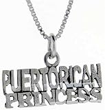 Sterling Silver  Puerto Rican Princess Talking Charm.