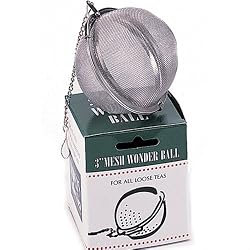 Jumbo 3" Mesh Ball Tea Infuser, Stainless Steel