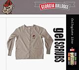 Georgia Bulldogs Scrub Style Nursing Jacket from Gelscrubs ( with Bulldog Logo ) - B000BJKOE2