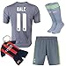 KID BOX® 2015/2016 #11 Gray Soccer Football Jersey Sportswear Team Polo Shirt & Short & Sock FOR Kids 3-14 Years