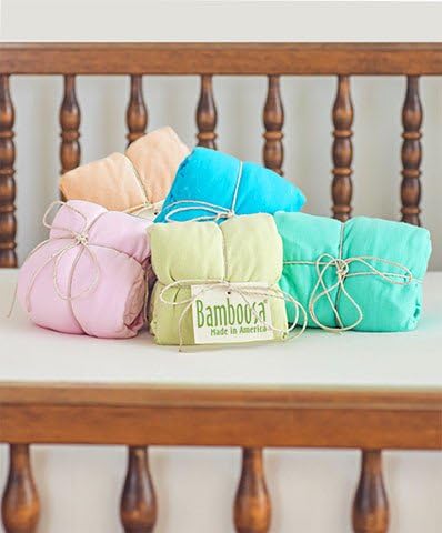 Bamboosa Baby Luxury Fitted Cribsheet - Super Soft Viscose from Organically Grown Bamboo - Purely Natural - Made in USA