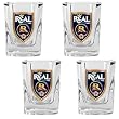 Real Salt Lake MLS 4pc Square Shot Glass Set - Primary Team Logo by Great American Products